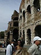 The Colosseum up close.