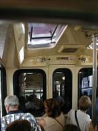 Inside the funiculare