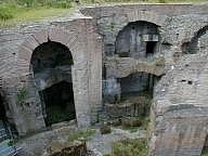 Deep inside the Colosseum.